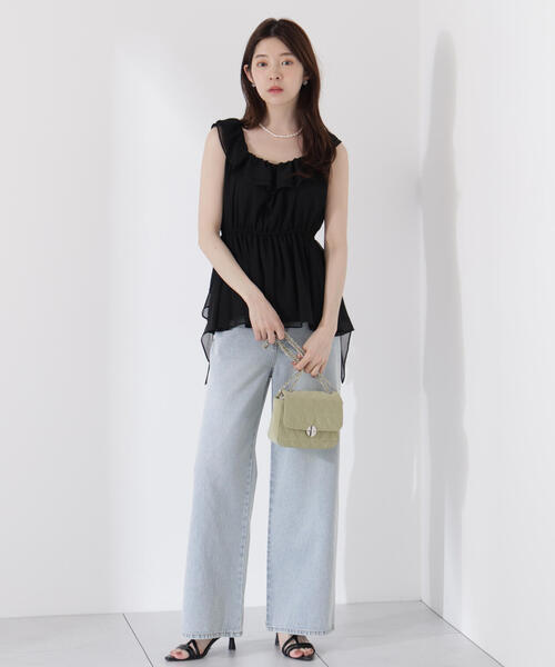 PROPORTION BODY DRESSING（プロポーションボディドレッシング）の「＜ウォッシャブル＞フリルギャザーブラウス / 1215210708（シャツ/ブラウス・レディース・ブラウン/カーキ/ブラック・FREE）」の13枚目の写真