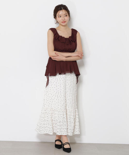 PROPORTION BODY DRESSING（プロポーションボディドレッシング）の「＜ウォッシャブル＞フリルギャザーブラウス / 1215210708（シャツ/ブラウス・レディース・ブラウン/カーキ/ブラック・FREE）」の8枚目の写真