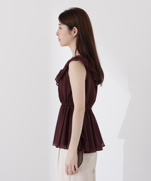 PROPORTION BODY DRESSING（プロポーションボディドレッシング）の「＜ウォッシャブル＞フリルギャザーブラウス / 1215210708（シャツ/ブラウス・レディース・ブラウン/カーキ/ブラック・FREE）」の15枚目の写真