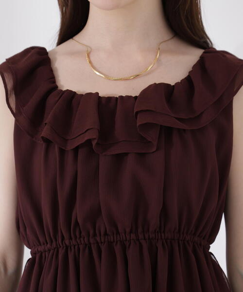 PROPORTION BODY DRESSING（プロポーションボディドレッシング）の「＜ウォッシャブル＞フリルギャザーブラウス / 1215210708（シャツ/ブラウス・レディース・ブラウン/カーキ/ブラック・FREE）」の7枚目の写真