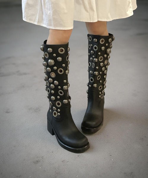 ラウンドスタッズ ロングブーツ Jeffrey Campbell│Jeffrey Campbell