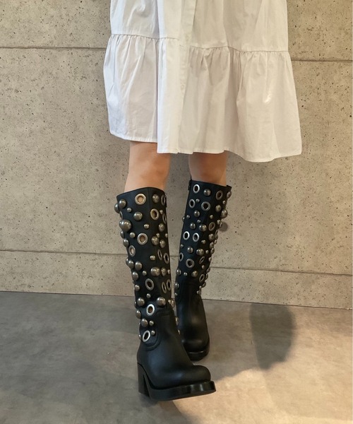 ラウンドスタッズ ロングブーツ Jeffrey Campbell│Jeffrey Campbell