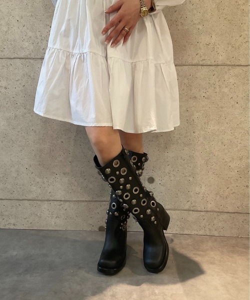 【JEFFREY CAMPBELL】　ロングブーツ REFLECTION Jeffrey Campbell Knee High Boots