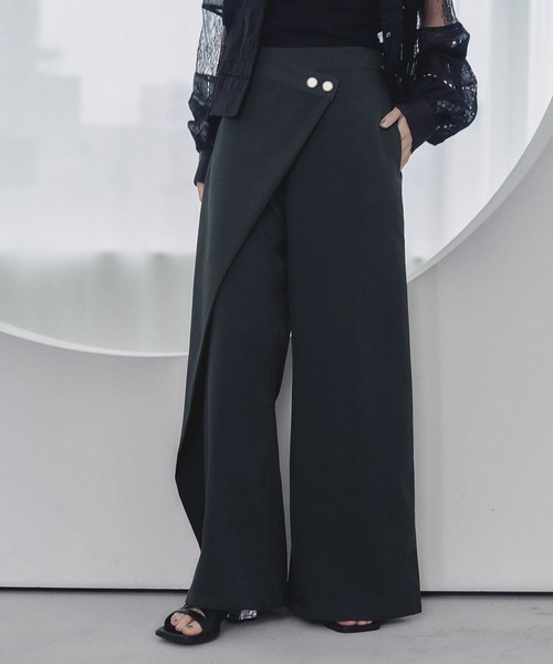 HARE（ハレ）の「メタルボタンラップパンツ(HARE)（その他パンツ・レディース・ブルー/チャコールグレー・FREE）」の19枚目の写真