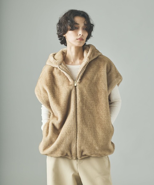 Curensology(カレンソロジー) ミンクライクファーベスト ライトグレー Curensology/カレンソロジー｜【PICK UP ITEM】カレンソロジー