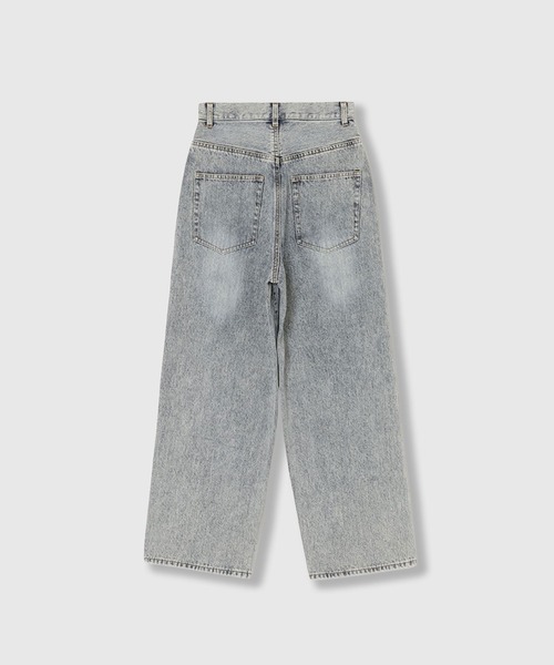 THINGS THAT MATTER(シングス ザット マター)の「AICON × KNEE CUTTING DENIM PANTS / アイコンニーカッティングデニムパンツ(デニムパンツ・レディース・ブルー・1/2)」の6枚目の写真