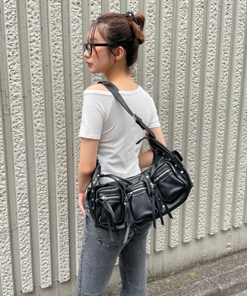 3.3 Field Trip （3.3フィールドトリップ）の「3.3 Field Trip／3ポケットショルダーバッグ（ショルダーバッグ・レディース・ブラック/ブラウン・ONE SIZE）」の16枚目の写真