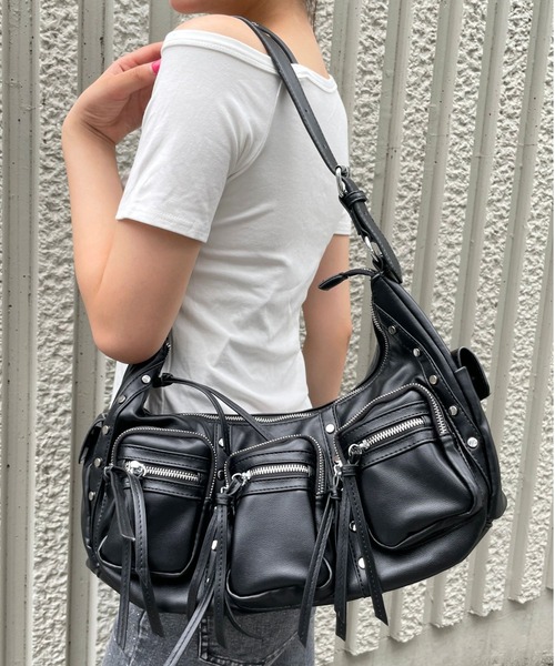 3.3 Field Trip （3.3フィールドトリップ）の「3.3 Field Trip／3ポケットショルダーバッグ（ショルダーバッグ・レディース・ブラック/ブラウン・ONE SIZE）」の14枚目の写真