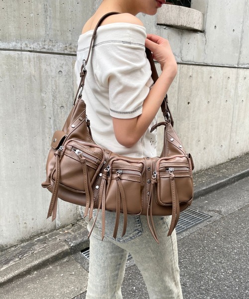 3.3 Field Trip （3.3フィールドトリップ）の「3.3 Field Trip／3ポケットショルダーバッグ（ショルダーバッグ・レディース・ブラック/ブラウン・ONE SIZE）」の20枚目の写真