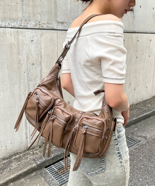 3.3 Field Trip （3.3フィールドトリップ）の「3.3 Field Trip／3ポケットショルダーバッグ（ショルダーバッグ・レディース・ブラック/ブラウン・ONE SIZE）」の21枚目の写真