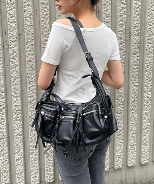 3.3 Field Trip （3.3フィールドトリップ）の「3.3 Field Trip／3ポケットショルダーバッグ（ショルダーバッグ・レディース・ブラック/ブラウン・ONE SIZE）」の19枚目の写真