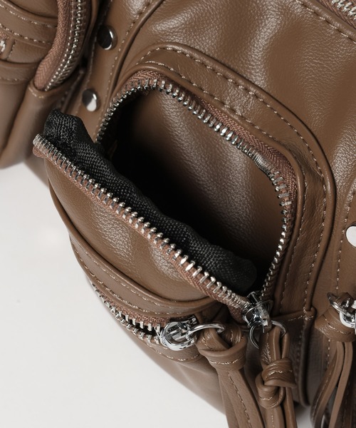 3.3 Field Trip （3.3フィールドトリップ）の「3.3 Field Trip／3ポケットショルダーバッグ（ショルダーバッグ・レディース・ブラック/ブラウン・ONE SIZE）」の9枚目の写真