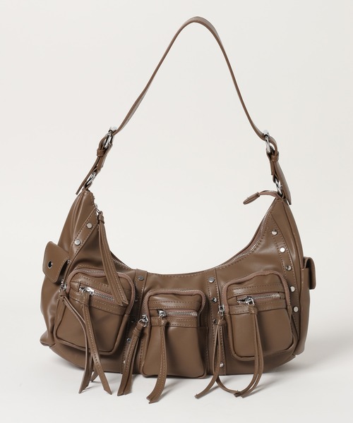 3.3 Field Trip （3.3フィールドトリップ）の「3.3 Field Trip／3ポケットショルダーバッグ（ショルダーバッグ・レディース・ブラック/ブラウン・ONE SIZE）」の3枚目の写真