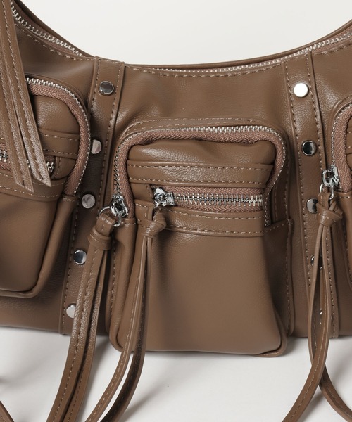 3.3 Field Trip （3.3フィールドトリップ）の「3.3 Field Trip／3ポケットショルダーバッグ（ショルダーバッグ・レディース・ブラック/ブラウン・ONE SIZE）」の6枚目の写真