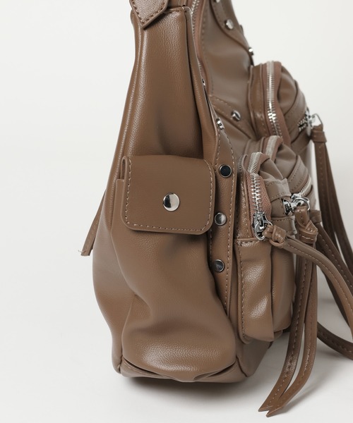 3.3 Field Trip （3.3フィールドトリップ）の「3.3 Field Trip／3ポケットショルダーバッグ（ショルダーバッグ・レディース・ブラック/ブラウン・ONE SIZE）」の7枚目の写真