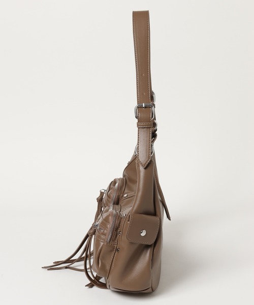 3.3 Field Trip （3.3フィールドトリップ）の「3.3 Field Trip／3ポケットショルダーバッグ（ショルダーバッグ・レディース・ブラック/ブラウン・ONE SIZE）」の4枚目の写真