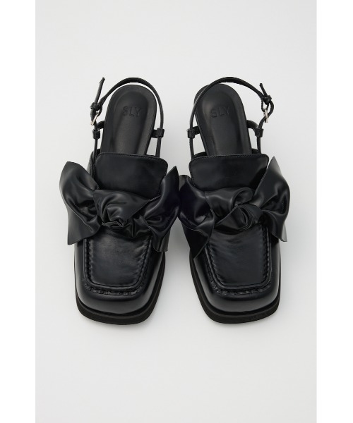 RIBBON HEELED LOAFERS リボン ヒールド ローファー 秋服