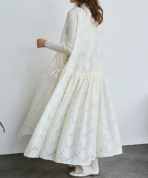 Libra Cue | フェザーサイドリボンジレワンピース(ワンピース)