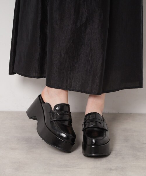 ESPERANZA(エスペランサ)の「厚底サボローファー(サンダル・レディース・ホワイト×ブラック/ブラック・L/M/S/LL)」の13枚目の写真