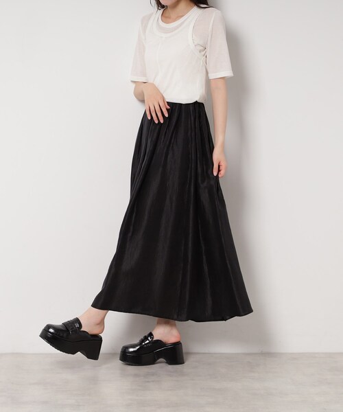 ESPERANZA(エスペランサ)の「厚底サボローファー(サンダル・レディース・ホワイト×ブラック/ブラック・L/M/S/LL)」の14枚目の写真
