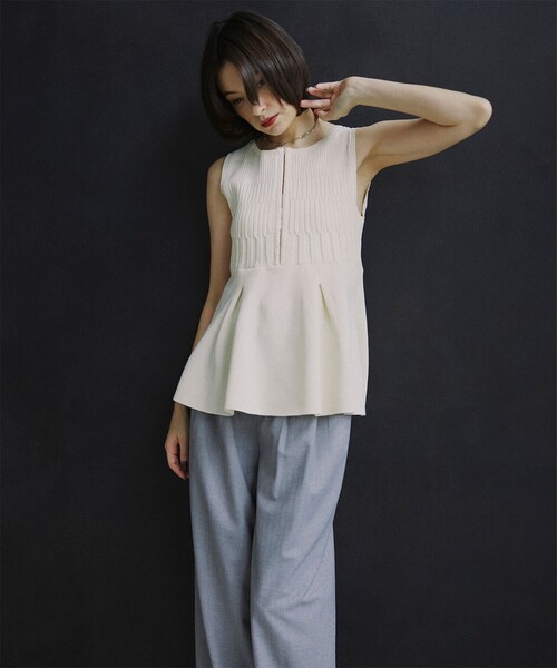 FUMIE TANAKA プリントスウェットベスト Ray BEAMS（レイビームス）の「FUMIE=TANAKA × Ray BEAMS / 別注