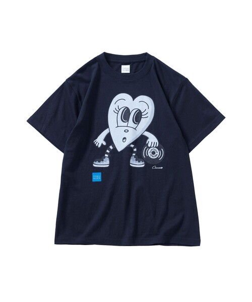 bonjour records（ボンジュールレコーズ）の「【chocomoo×bonjour records】 Don't Touch君 Tee Ver.1（Tシャツ/カットソー・レディース・ホワイト/ブラック/ブルー系その他4・FREE）」の4枚目の写真