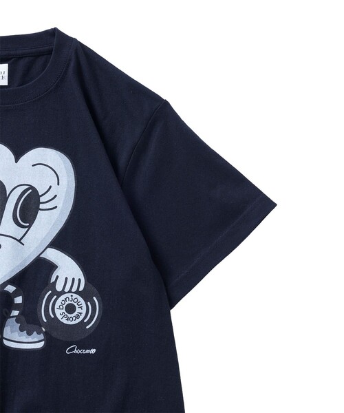 bonjour records（ボンジュールレコーズ）の「【chocomoo×bonjour records】 Don't Touch君 Tee Ver.1（Tシャツ/カットソー・レディース・ホワイト/ブラック/ブルー系その他4・FREE）」の9枚目の写真