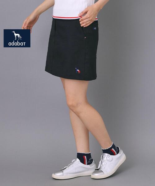 adabat（アダバット）の「ベーシックAラインスカート（スカート・レディース・オフホワイト/ネイビー・40/38/42）」の2枚目の写真