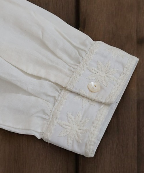 アンテーク♡アメリカ購入♡ベア刺繍額 刺繍ブラウス（シャツ/ブラウス）｜antiqua（アンティカ）の