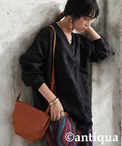 刺繍ブラウス（シャツ/ブラウス）｜antiqua（アンティカ）の