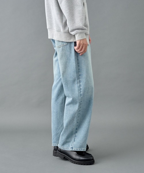COLONY 2139（コロニートゥーワンスリーナイン）の「ルーズストレートデニム/ men's（デニムパンツ・メンズ・サックスブルー/ブラック・MEDIUM/LARGE）」の10枚目の写真