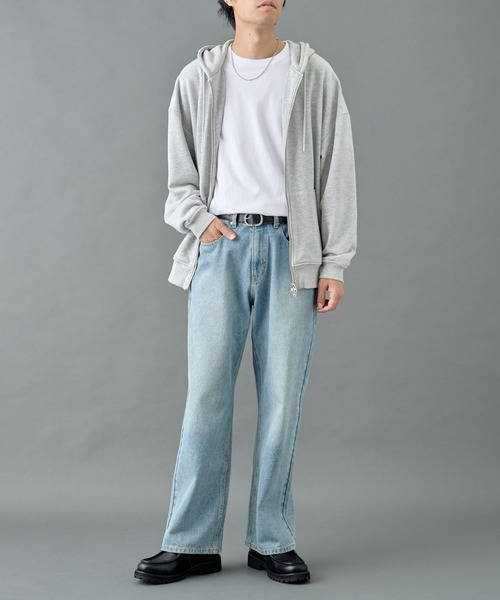 COLONY 2139（コロニートゥーワンスリーナイン）の「ルーズストレートデニム/ men's（デニムパンツ・メンズ・サックスブルー/ブラック・MEDIUM/LARGE）」の17枚目の写真