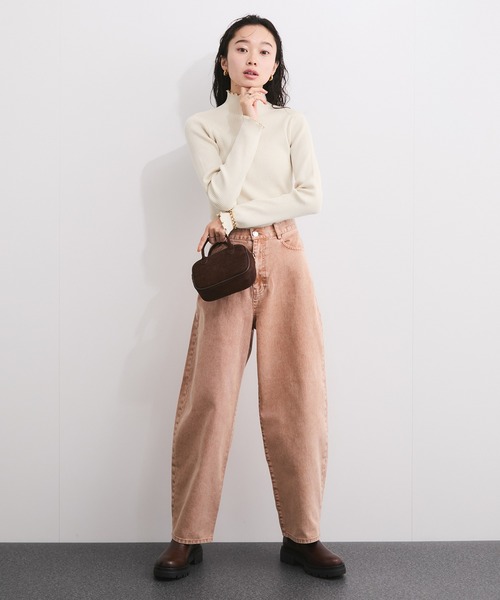 LE CERCLE par rope'（ルセルクルパーロペ）の「メランジタートルニットプルオーバー（ニット/セーター・レディース・レッド系/ブラウン系/ホワイト系/パープル系/グリーン系/ベージュ系/ブラック系・FREE）」の10枚目の写真