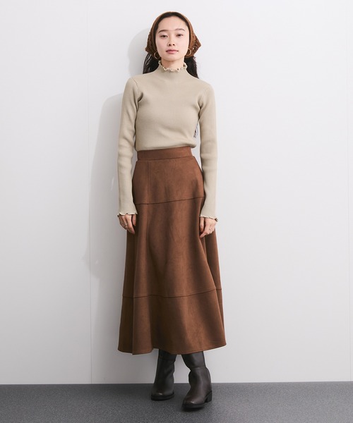 LE CERCLE par rope'（ルセルクルパーロペ）の「メランジタートルニットプルオーバー（ニット/セーター・レディース・レッド系/ブラウン系/ホワイト系/パープル系/グリーン系/ベージュ系/ブラック系・FREE）」の12枚目の写真