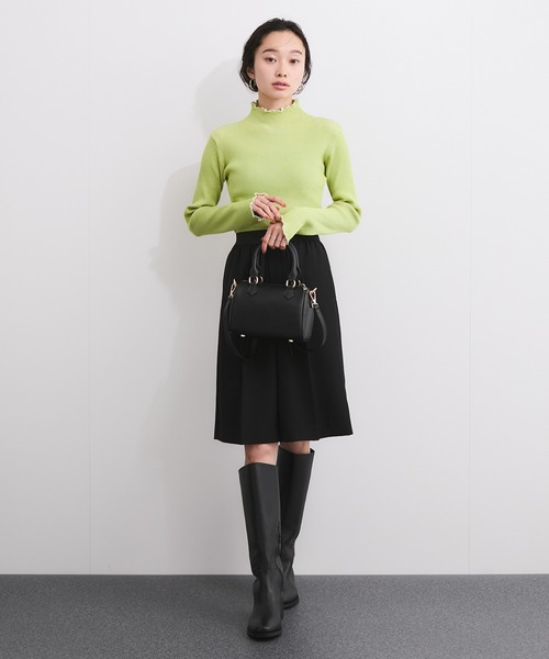 LE CERCLE par rope'（ルセルクルパーロペ）の「メランジタートルニットプルオーバー（ニット/セーター・レディース・レッド系/ブラウン系/ホワイト系/パープル系/グリーン系/ベージュ系/ブラック系・FREE）」の16枚目の写真