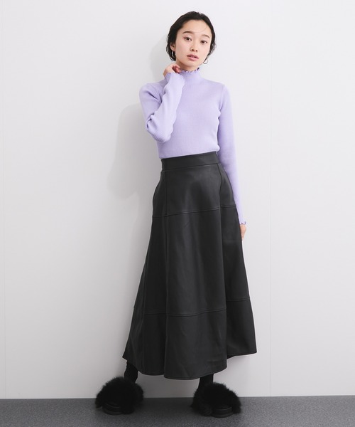 LE CERCLE par rope'（ルセルクルパーロペ）の「メランジタートルニットプルオーバー（ニット/セーター・レディース・レッド系/ブラウン系/ホワイト系/パープル系/グリーン系/ベージュ系/ブラック系・FREE）」の18枚目の写真