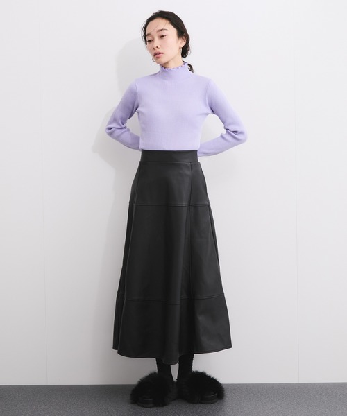 LE CERCLE par rope'（ルセルクルパーロペ）の「メランジタートルニットプルオーバー（ニット/セーター・レディース・レッド系/ブラウン系/ホワイト系/パープル系/グリーン系/ベージュ系/ブラック系・FREE）」の19枚目の写真