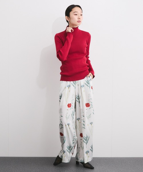 LE CERCLE par rope'（ルセルクルパーロペ）の「メランジタートルニットプルオーバー（ニット/セーター・レディース・レッド系/ブラウン系/ホワイト系/パープル系/グリーン系/ベージュ系/ブラック系・FREE）」の20枚目の写真