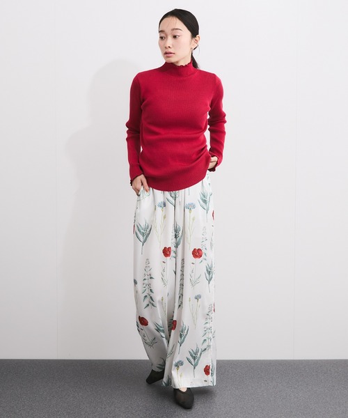 LE CERCLE par rope'（ルセルクルパーロペ）の「メランジタートルニットプルオーバー（ニット/セーター・レディース・レッド系/ブラウン系/ホワイト系/パープル系/グリーン系/ベージュ系/ブラック系・FREE）」の21枚目の写真