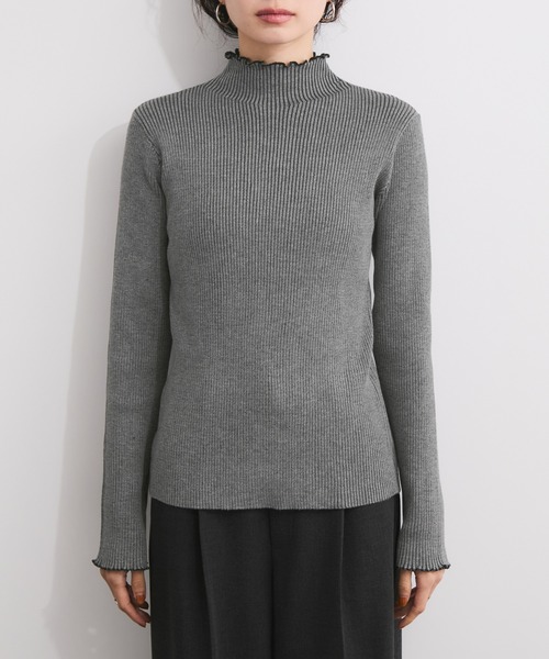 LE CERCLE par rope'（ルセルクルパーロペ）の「メランジタートルニットプルオーバー（ニット/セーター・レディース・レッド系/ブラウン系/ホワイト系/パープル系/グリーン系/ベージュ系/ブラック系・FREE）」の22枚目の写真