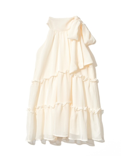 トップス NOTRE emore sheer check flare top sheer check flare top – NOTRE émor