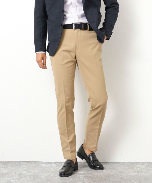 NOLLEY’S（ノーリーズ）の「《ビジカジ対応》吸水速乾 ツイルストレッチスリムフィット 25AW（チノパンツ・メンズ・グレー/ベージュ/インディゴブルー/ネイビー・XL/L/M/S）」の3枚目の写真