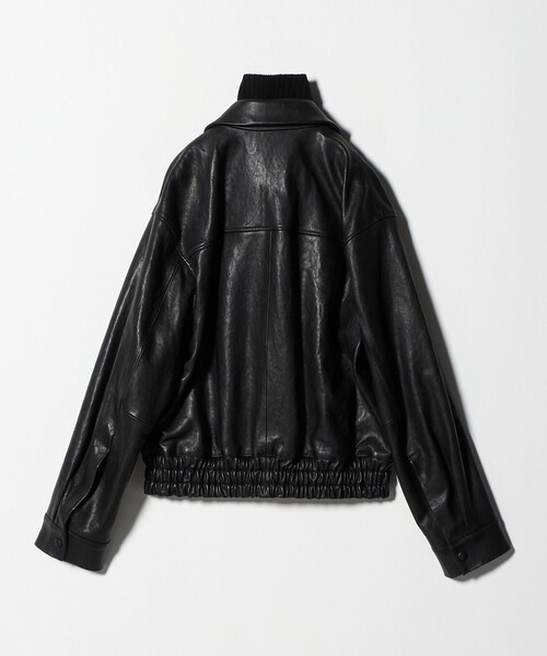 AEWEN MATOPH(イウエン マトフ)の「<AEWEN MATOPH>リブカラーレザーブルゾン(ブルゾン・レディース・ブラック・36/38)」の16枚目の写真