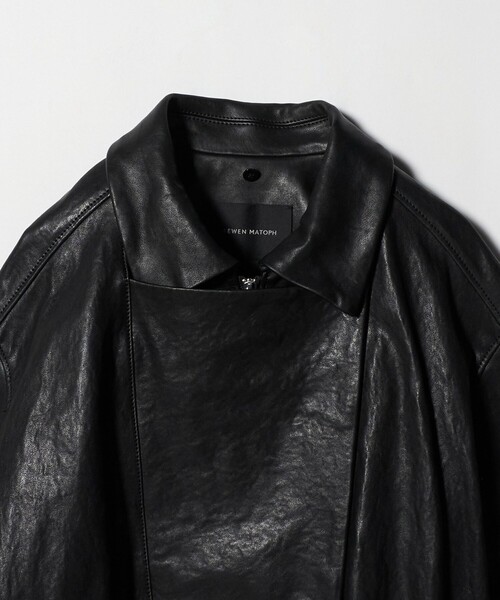AEWEN MATOPH(イウエン マトフ)の「<AEWEN MATOPH>リブカラーレザーブルゾン(ブルゾン・レディース・ブラック・36/38)」の18枚目の写真