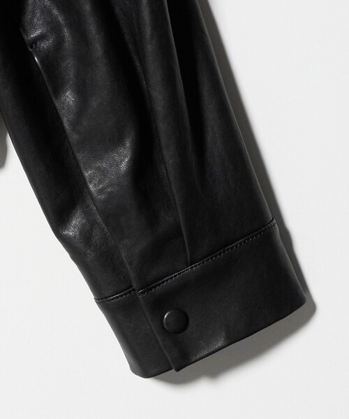 AEWEN MATOPH(イウエン マトフ)の「<AEWEN MATOPH>リブカラーレザーブルゾン(ブルゾン・レディース・ブラック・36/38)」の19枚目の写真