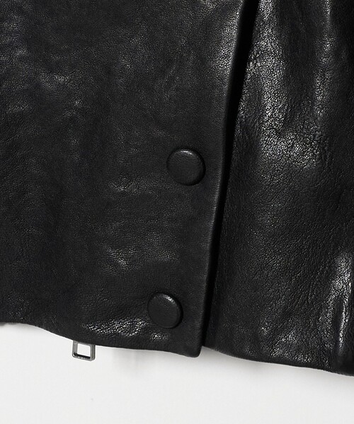 AEWEN MATOPH(イウエン マトフ)の「<AEWEN MATOPH>リブカラーレザーブルゾン(ブルゾン・レディース・ブラック・36/38)」の20枚目の写真