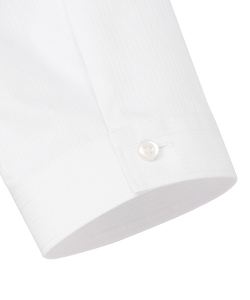 TOKYO SHIRTS(トウキョウシャツ)の「【透け防止】 形態安定ノーアイロン レギュラー 7分袖ビジネスワイシャツ(ビジネスシャツ・レディース・ホワイト・S/M/L/LL/XL)」の4枚目の写真