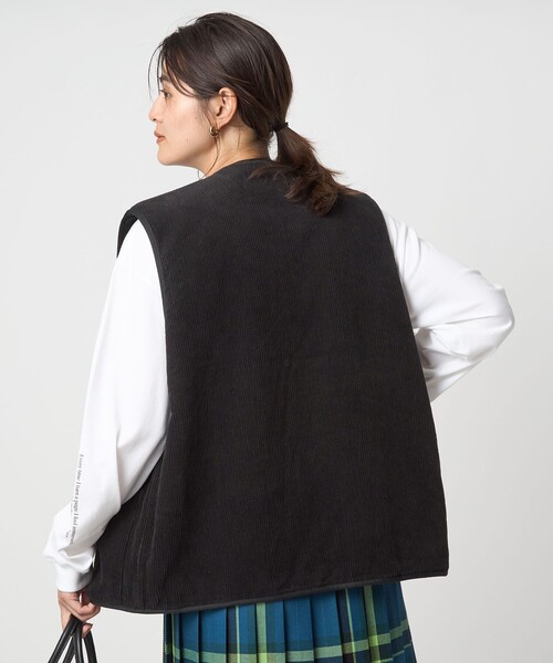 グリーンレーベル別注Barbourキルティング×フェイクファー リバーシブル 美品！別注Barbourキルティング×フェイクファー リバーシブル