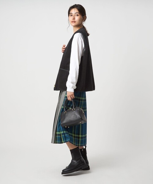 別注】＜Barbour＞コーデュロイ×フェイクファー リバーシブル
