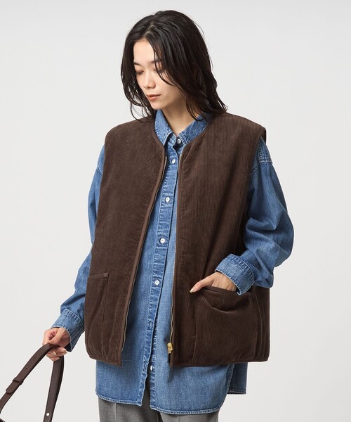 Barbour 別注green labelベスト リバーシブル 中古・古着通販】Barbour (バブアー) green label relaxing